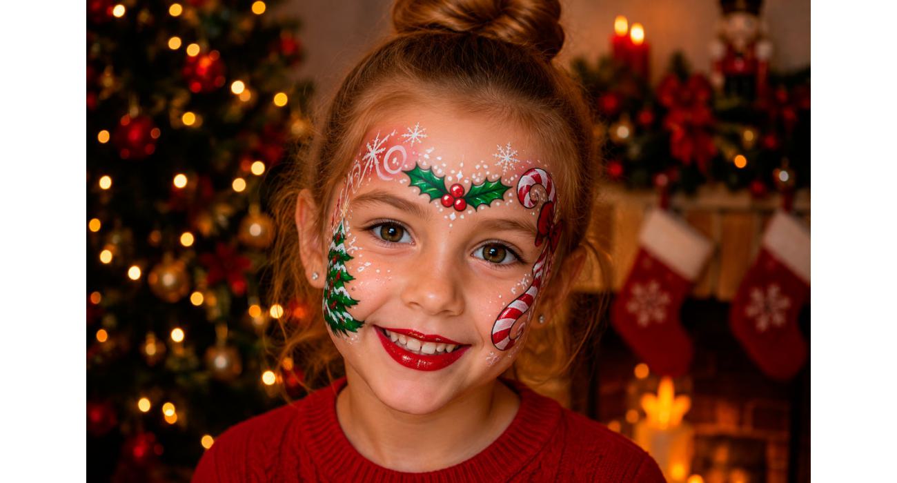 Maquillaje de fantasia de navidad