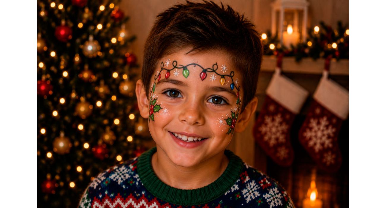 Maquillaje de fantasia de navidad