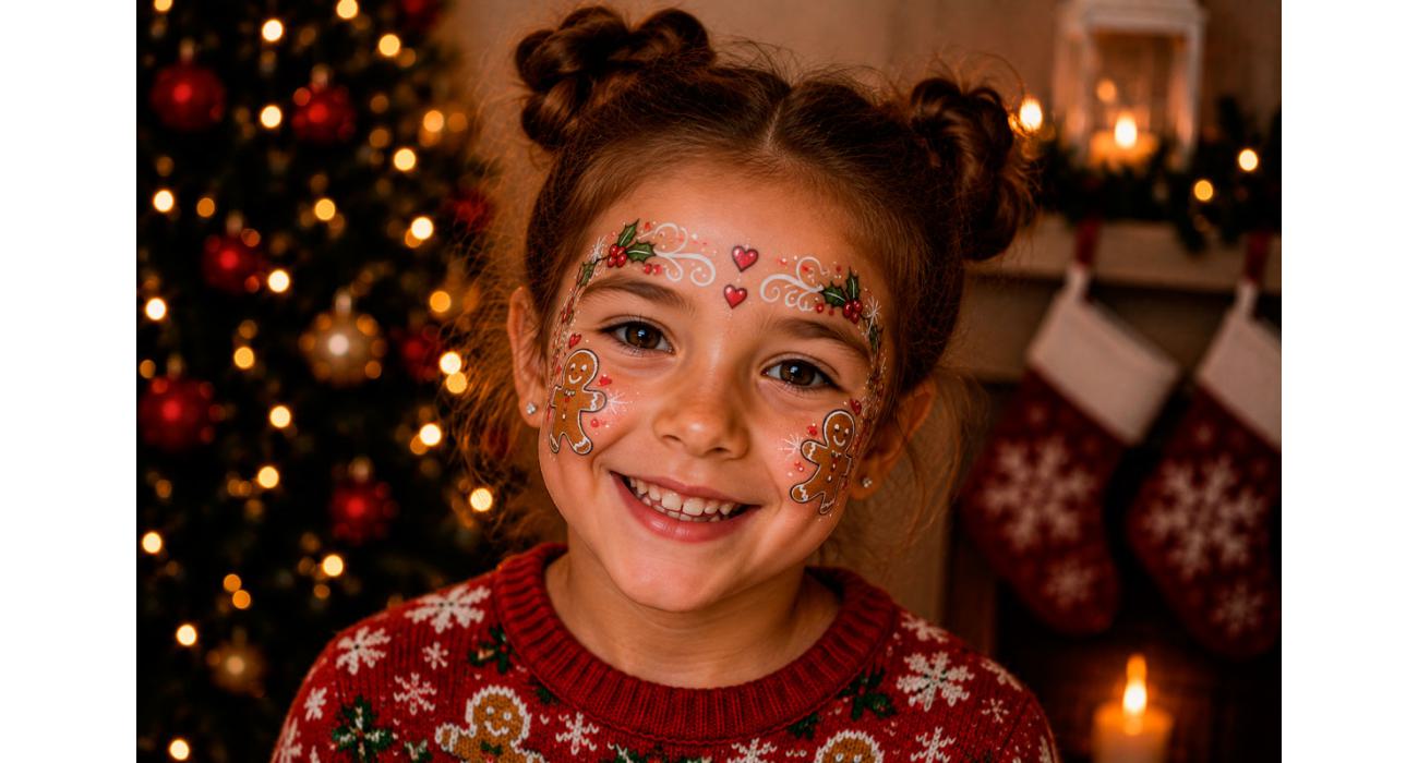 Maquillaje de fantasia de navidad