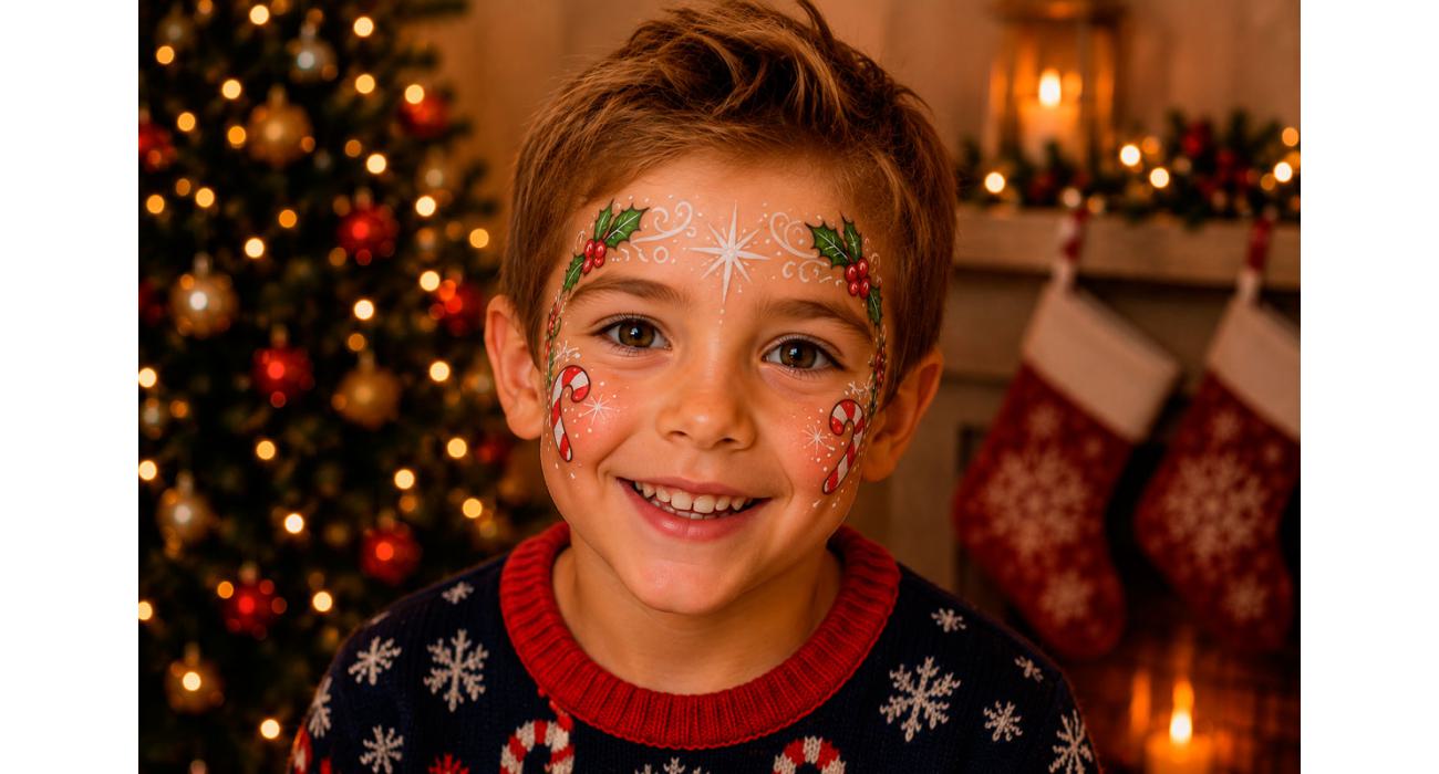 Maquillaje de fantasia de navidad