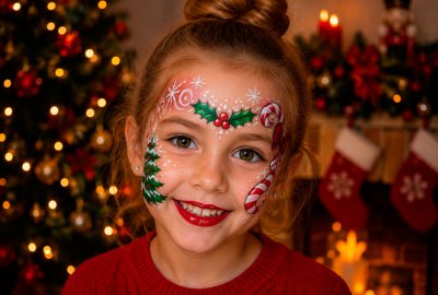 Maquillaje de fantasia de navidad