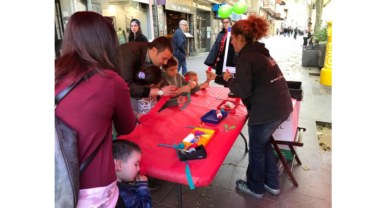 Taller rosas San Jordi