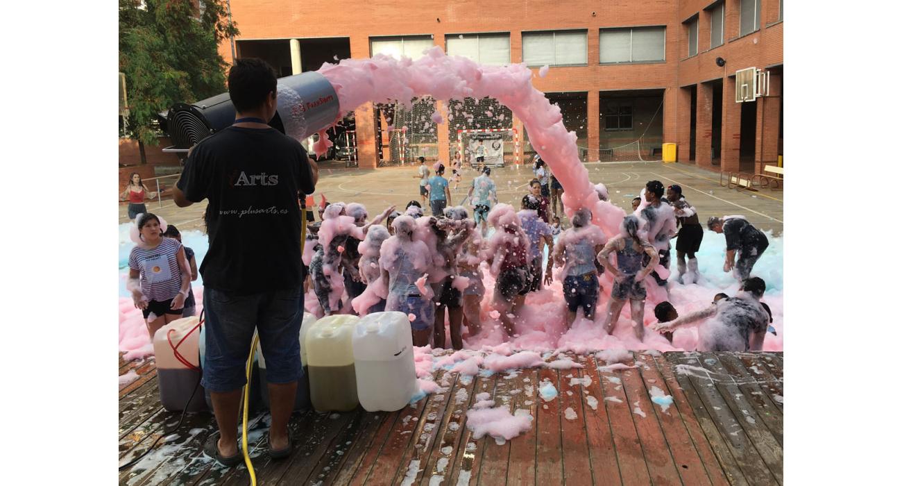 Fiesta de la espuma fiesta final de curso