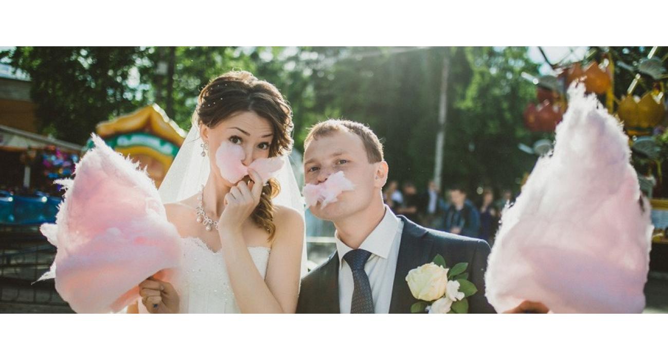 Màquina de nuvols de sucre per a casaments