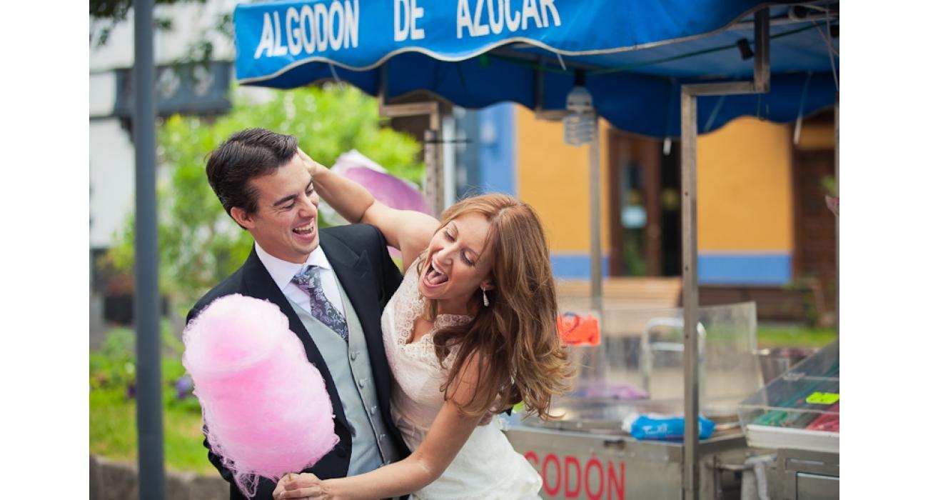 Máquina de nubes de azúcar para bodas