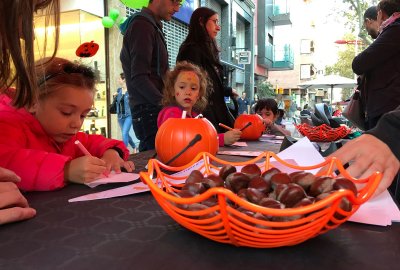 Taller de bolsas de castañas terroríficas