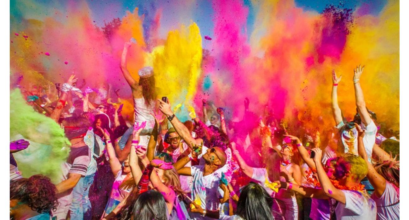 mesa Continuo Viento fuerte Fiesta Holi | Actividades infantiles | Plus Arts