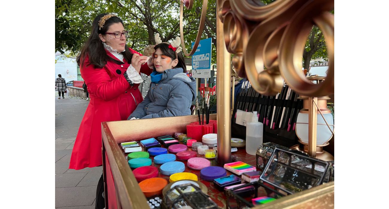 Carrito de maquillaje