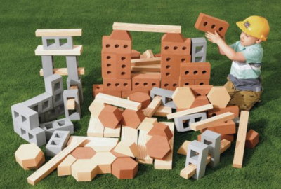 Pequeños arquitectos: juego de construcción
