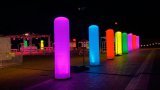 Columnes inflables iluminades