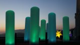 Columnes inflables iluminades