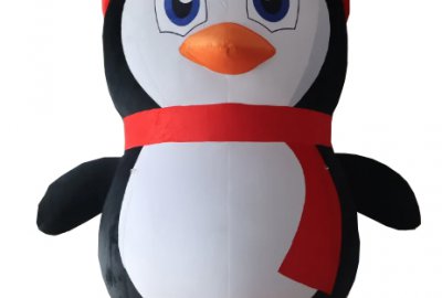 Pingüino gigante hinchable