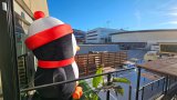 Pingüino gigante hinchable