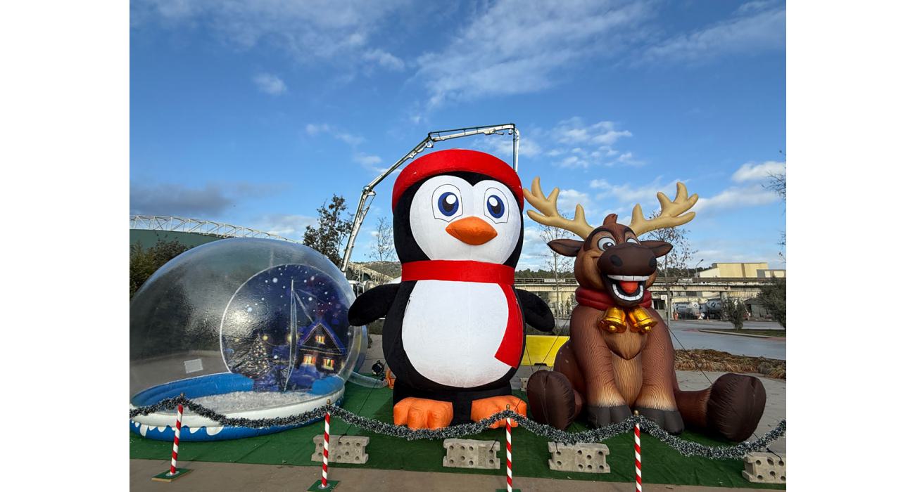 Reno de navidad gigante hinchable