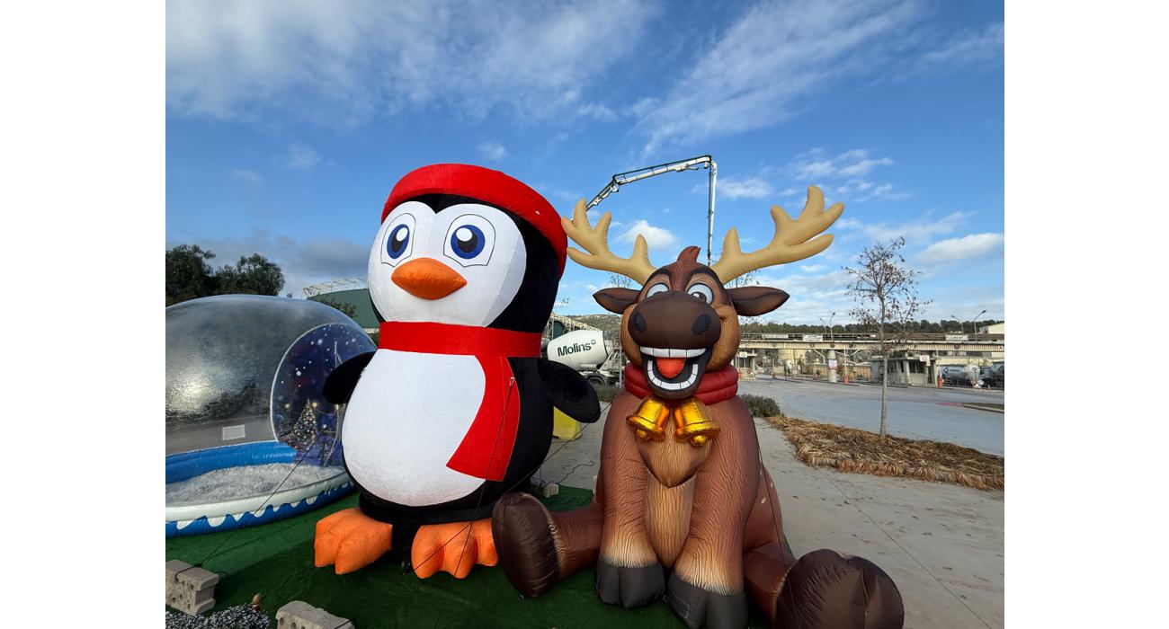 Reno de navidad gigante hinchable