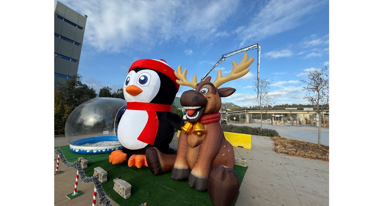 Reno de navidad gigante hinchable