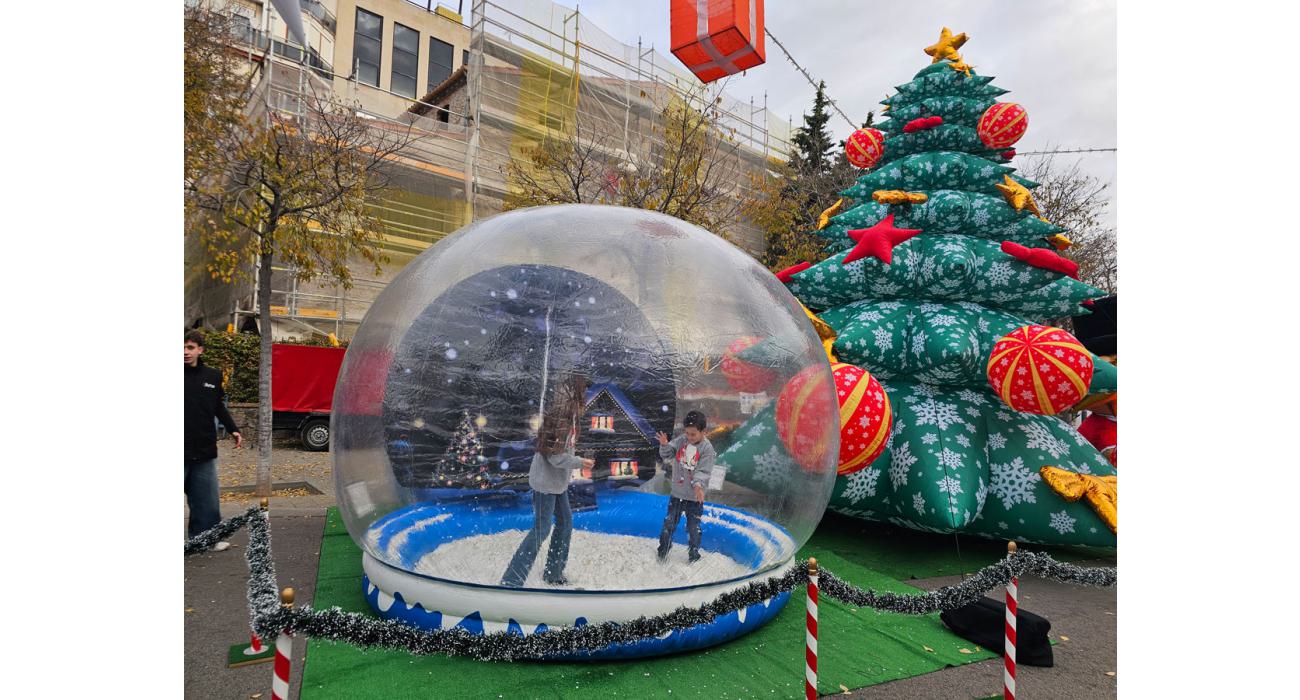 Arbre de nadal nevat inflable