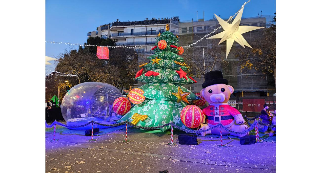 Arbre de nadal nevat inflable