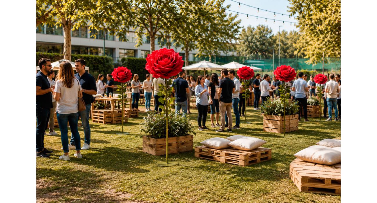 Roses gegants decoratives per esdeveniments